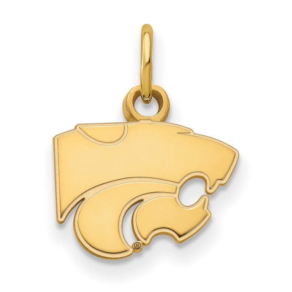 14k Yellow Gold Kansas State XS (Tiny) Mascot Charm or Pendant